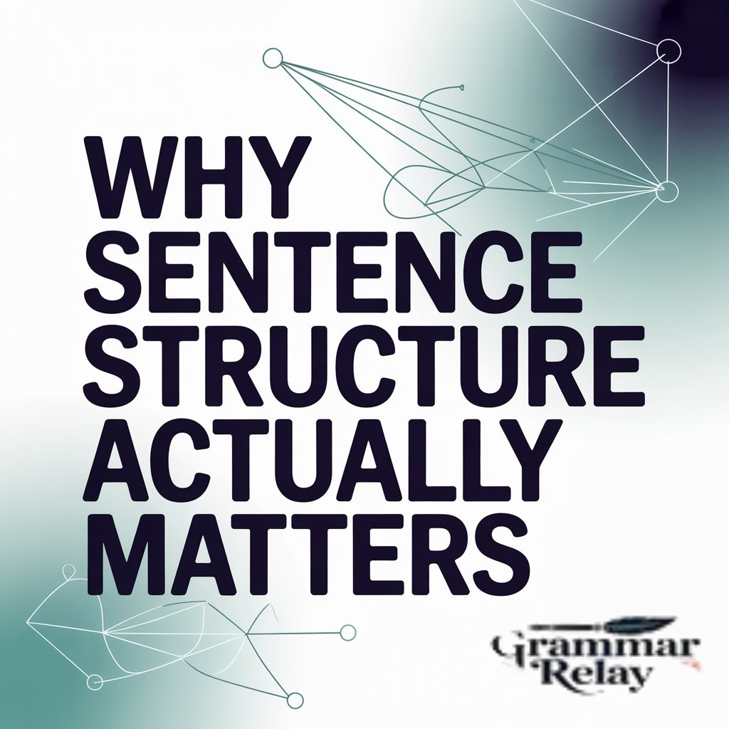 Why Sentence Structure Actually Matters