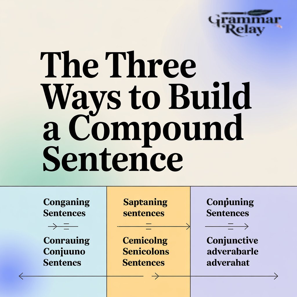 The Three Ways to Build a Compound Sentence