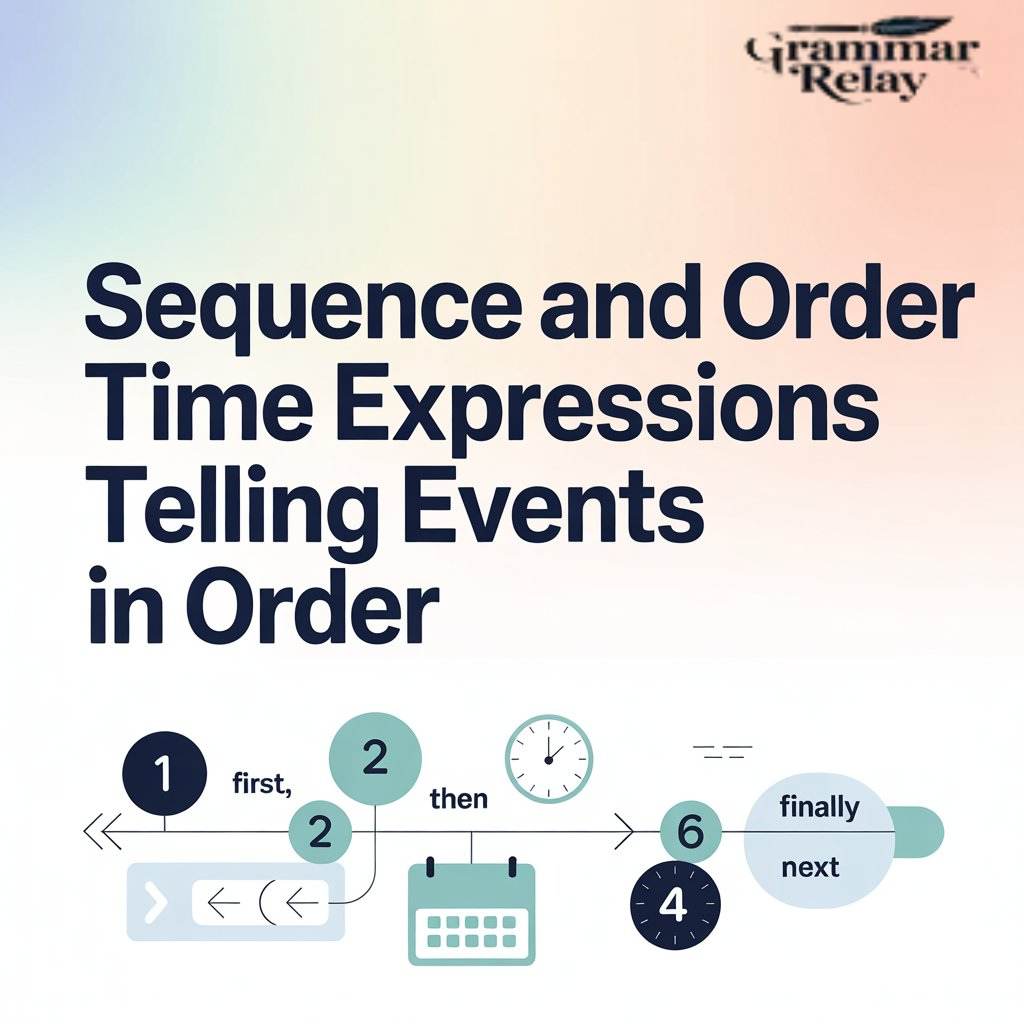 Sequence and Order Time Expressions Telling Events in Order