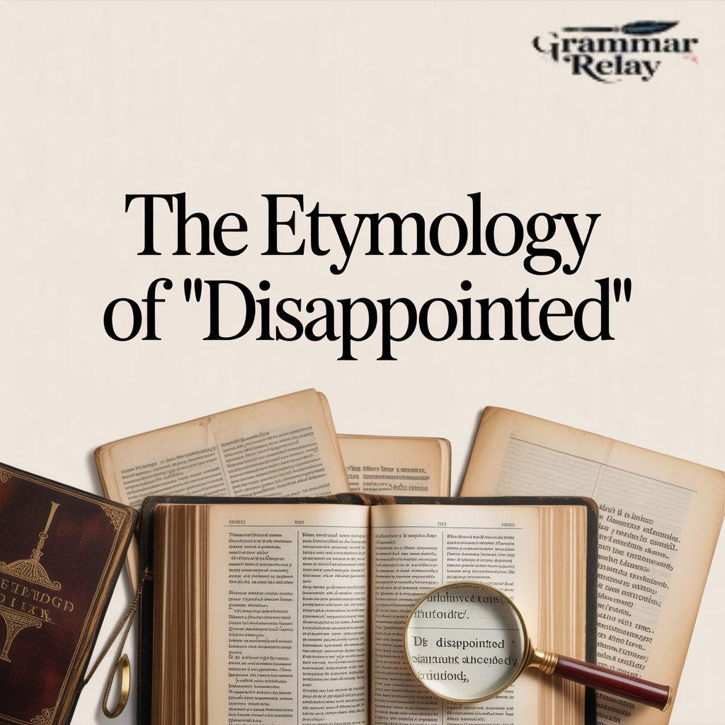 The Etymology of "Disappointed"