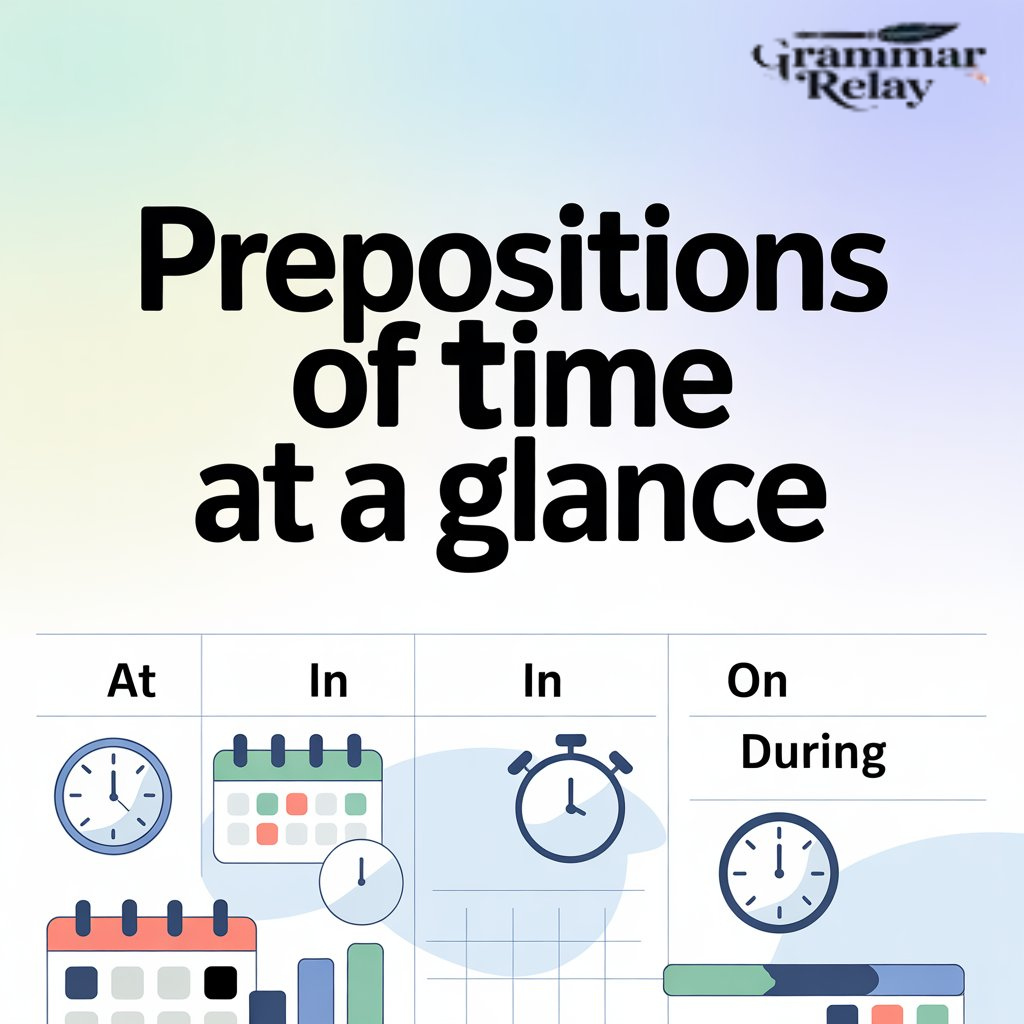 Prepositions of Time at a Glance