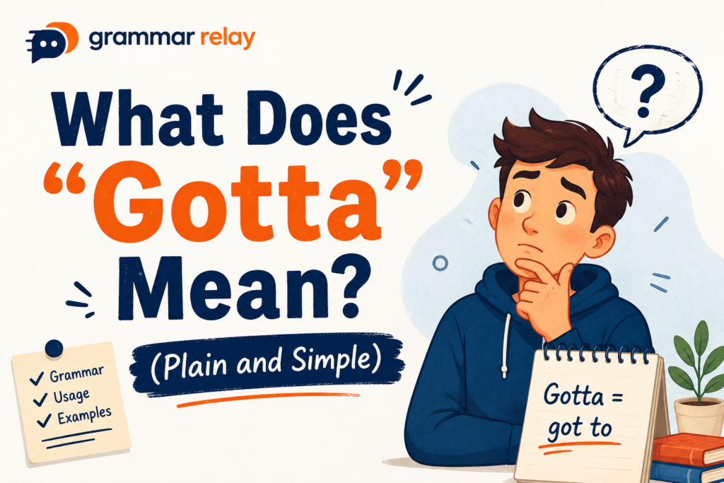 What Does "Gotta" Mean? (Plain and Simple)