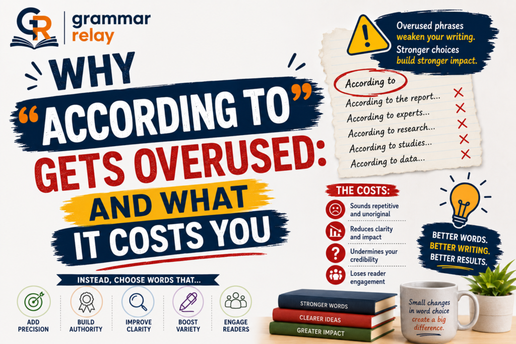 Why "According To" Gets Overused: And What It Costs You