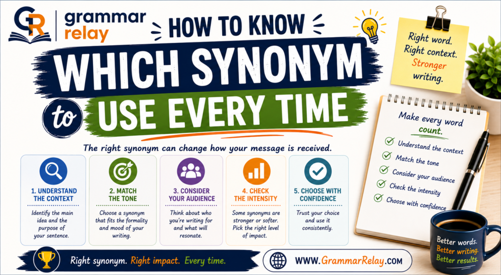 How to Know Which Synonym to Use Every Time