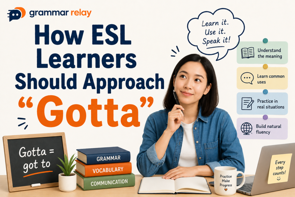 How ESL Learners Should Approach "Gotta"