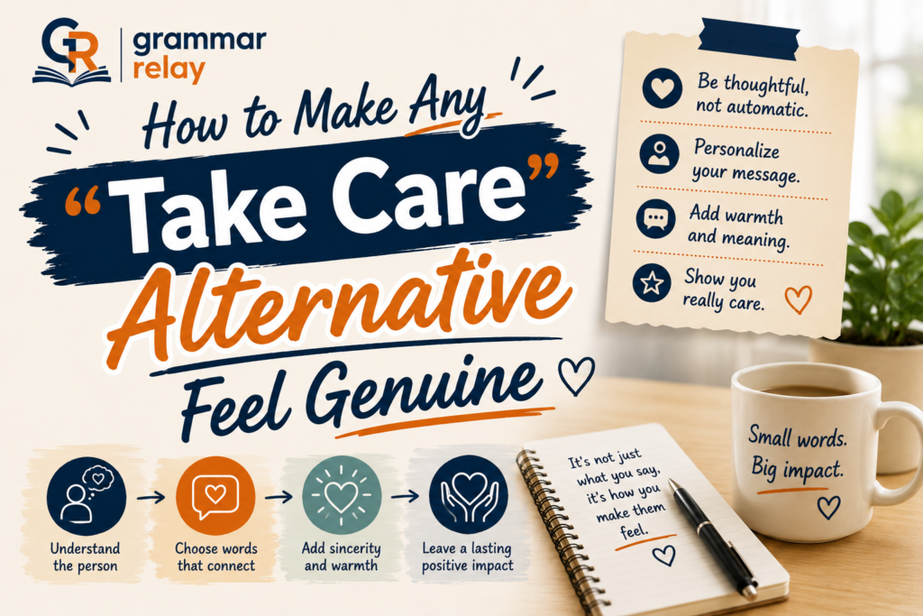 How to Make Any "Take Care" Alternative Feel Genuine