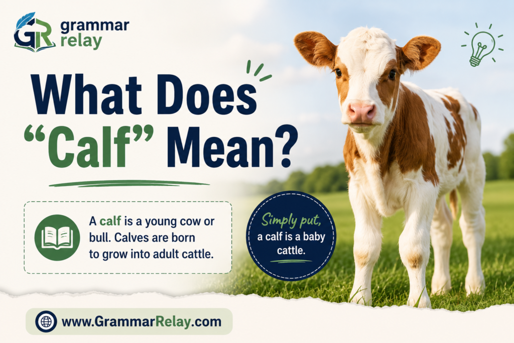 What Does "Calf" Mean?