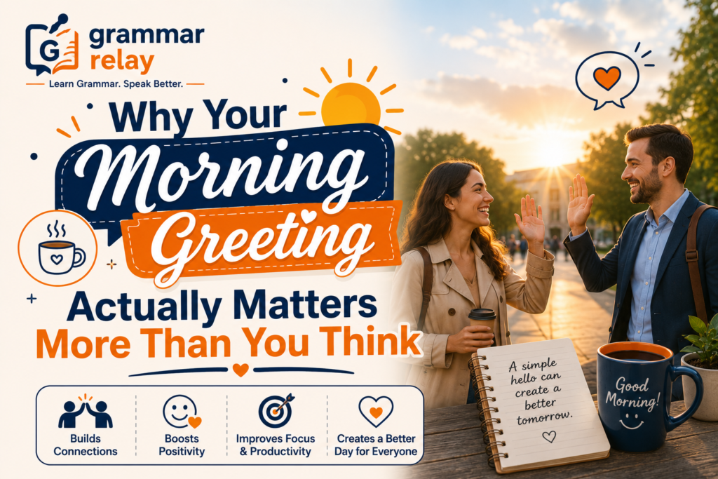 Why Your Morning Greeting Actually Matters More Than You Think
