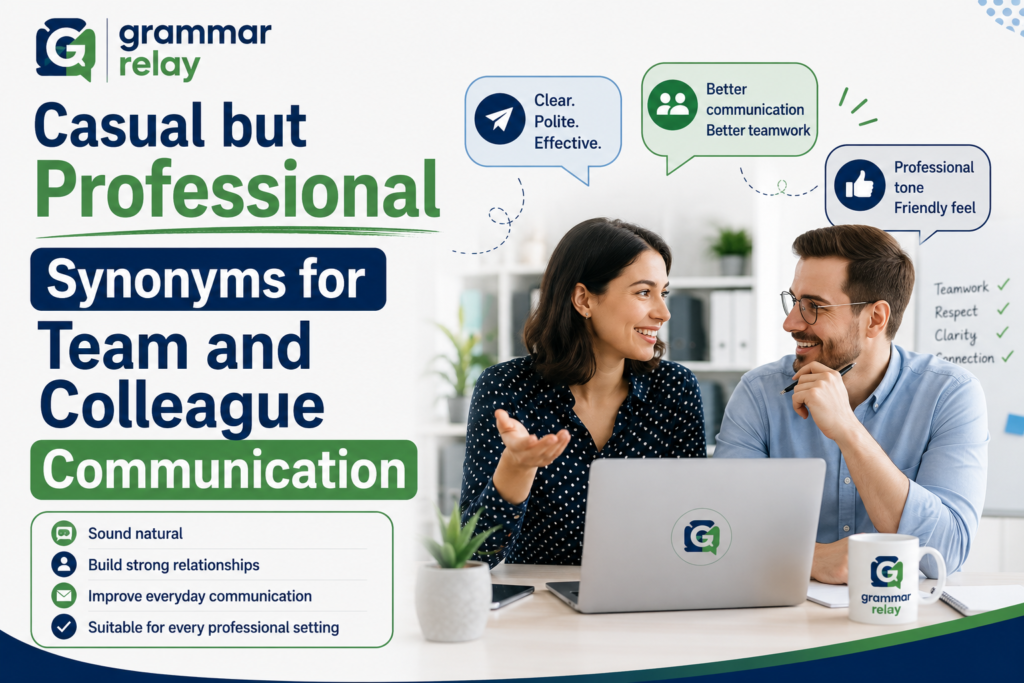 Casual but Professional Synonyms for Team and Colleague Communication