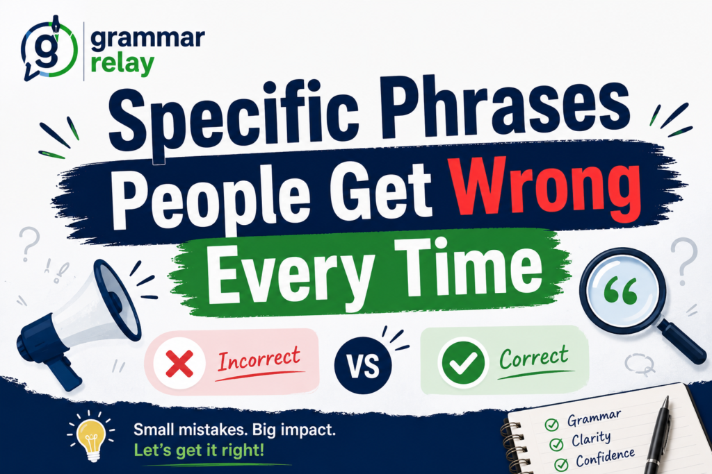 Specific Phrases People Get Wrong Every Time