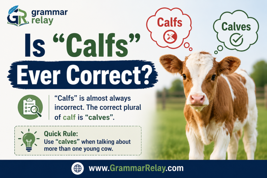 Is "Calfs" Ever Correct?