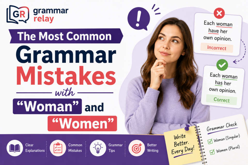 The Most Common Grammar Mistakes with "Woman" and "Women"
