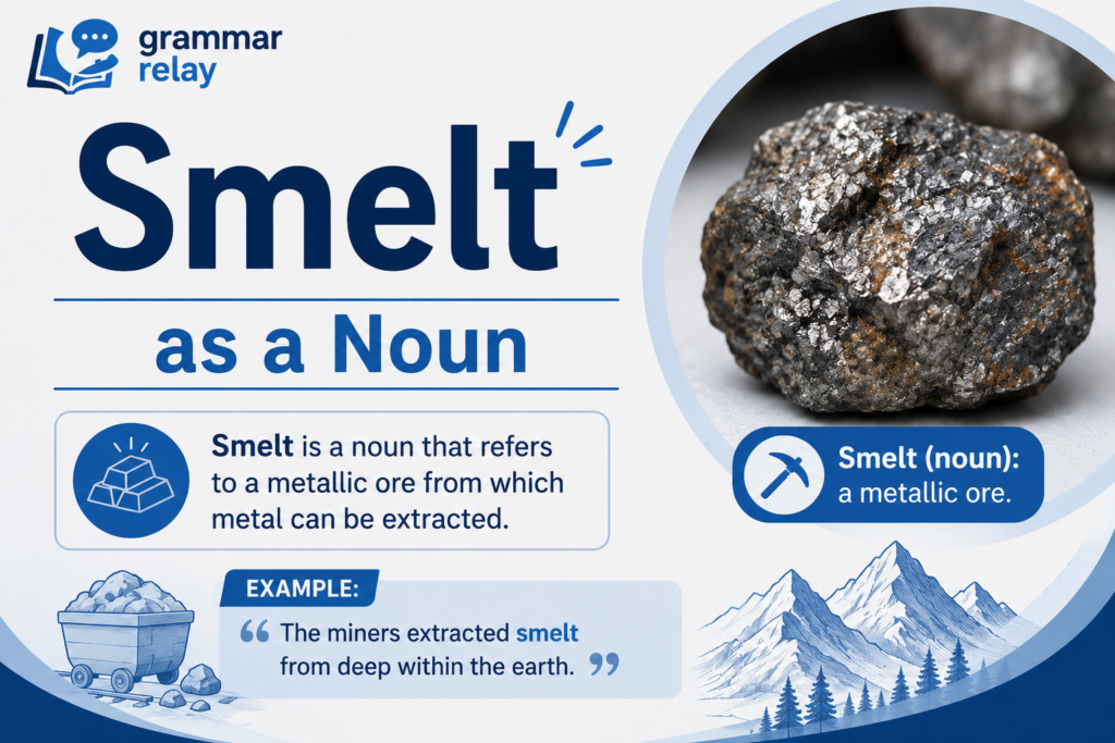 Smelt as a Noun