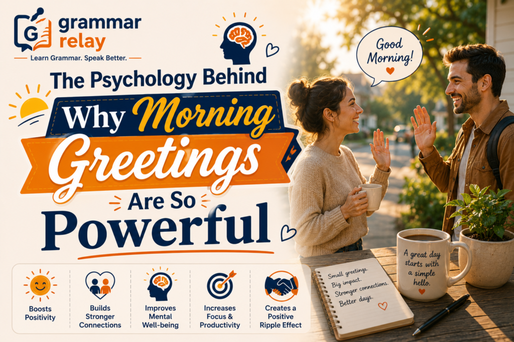 The Psychology Behind Why Morning Greetings Are So Powerful