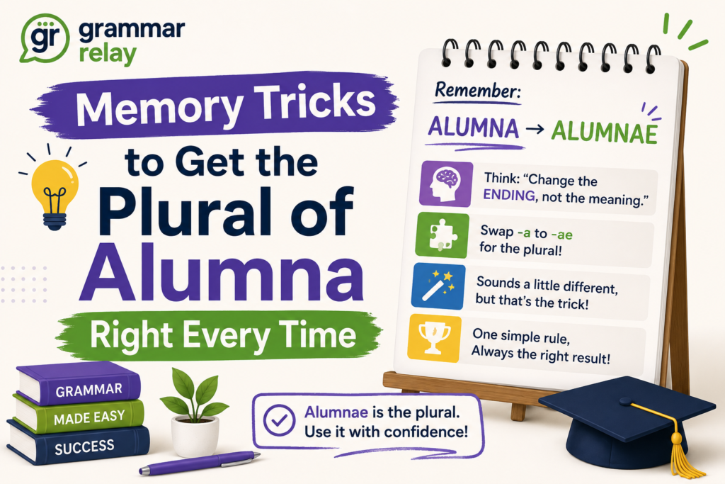 Memory Tricks to Get the Plural of Alumna Right Every Time
