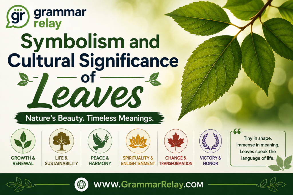 Symbolism and Cultural Significance of Leaves