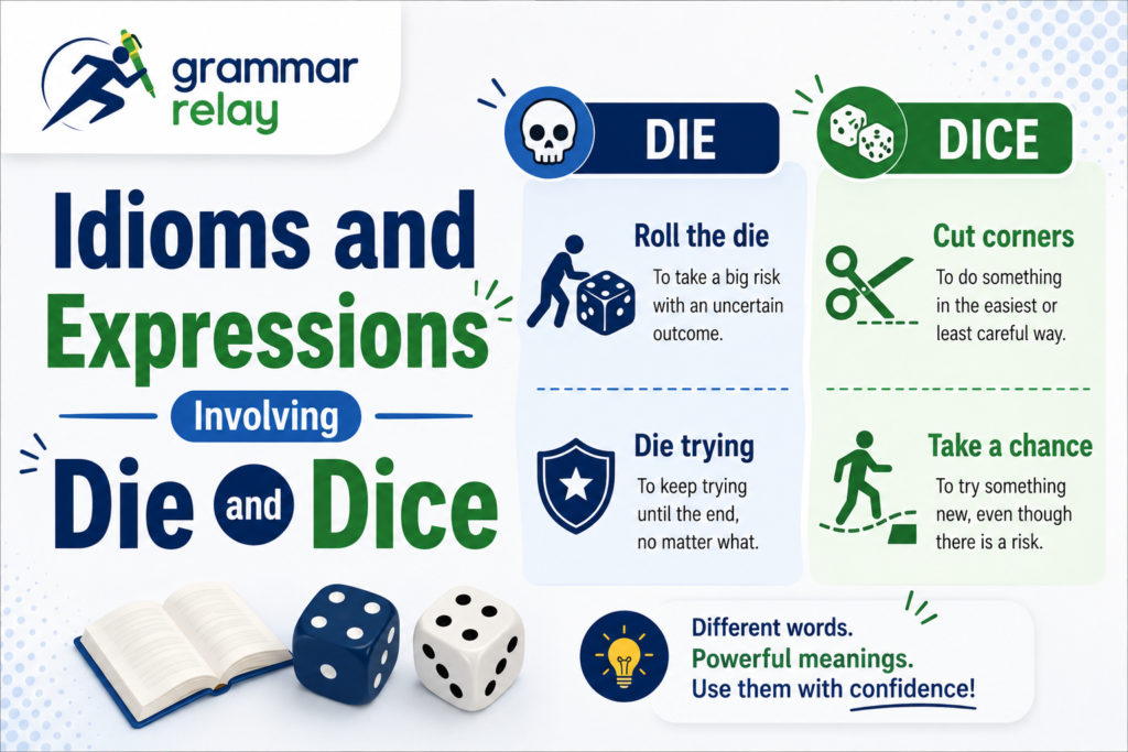 Idioms and Expressions Involving Die and Dice