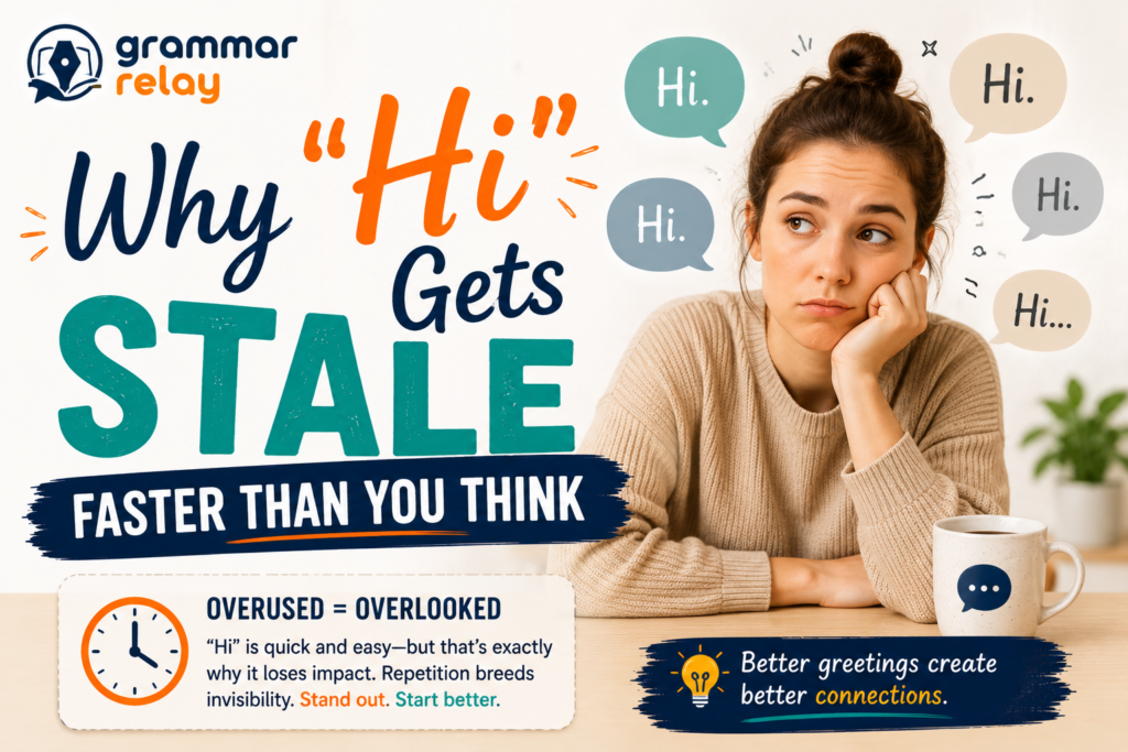 Why "Hi" Gets Stale Faster Than You Think