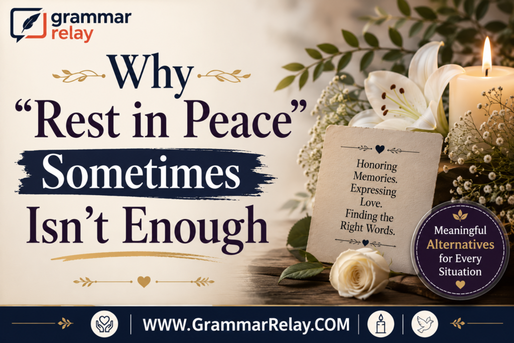 Why "Rest in Peace" Sometimes Isn't Enough