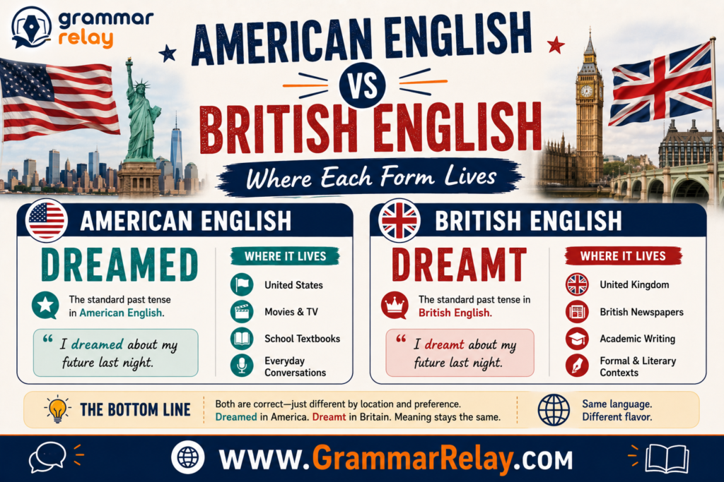 American English vs British English: Where Each Form Lives