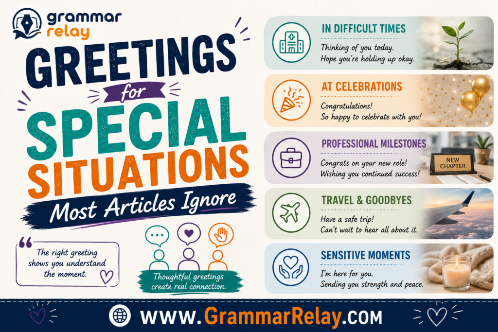 Greetings for Special Situations Most Articles Ignore