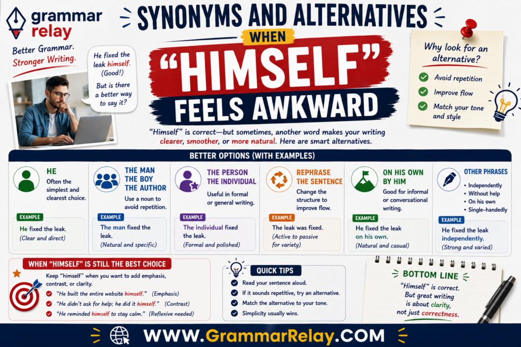Synonyms and Alternatives When "Himself" Feels Awkward