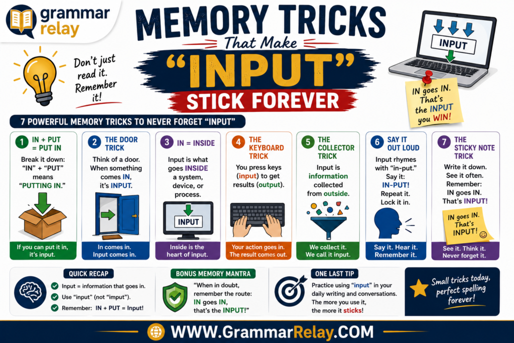 Memory Tricks That Make "Input" Stick Forever