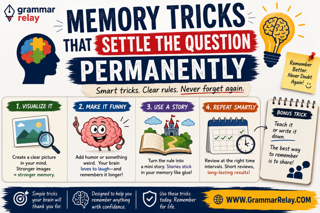 Memory Tricks That Settle the Question Permanently