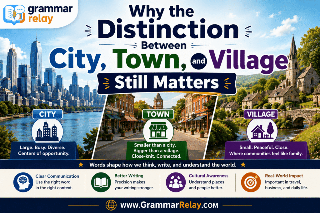 Why the Distinction Between City, Town, and Village Still Matters