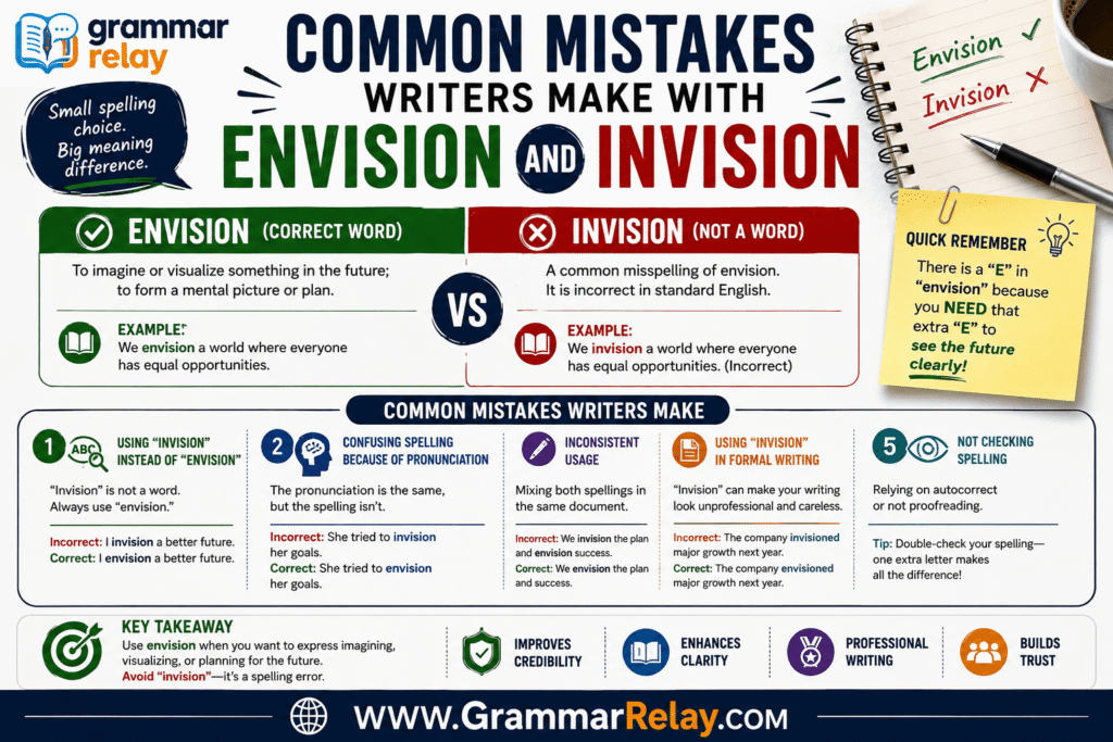 Common Mistakes Writers Make With Envision and Invision