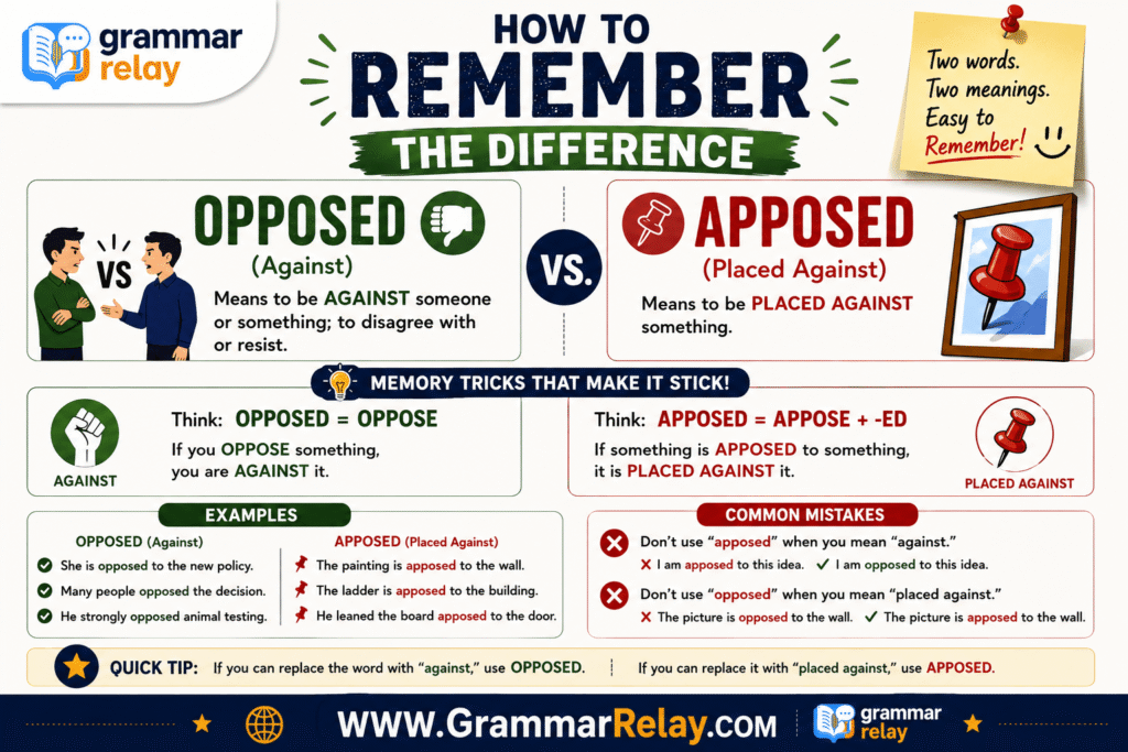 How to Remember the Difference