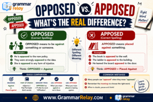 Opposed vs. Apposed What's the Real Difference