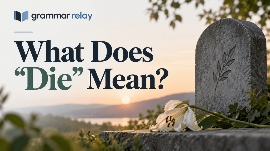 What Does "Die" Mean?