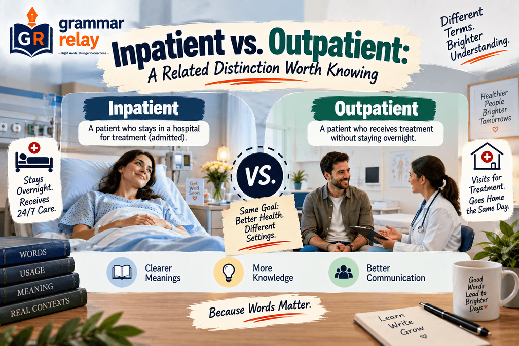 Inpatient vs. Outpatient: A Related Distinction Worth Knowing