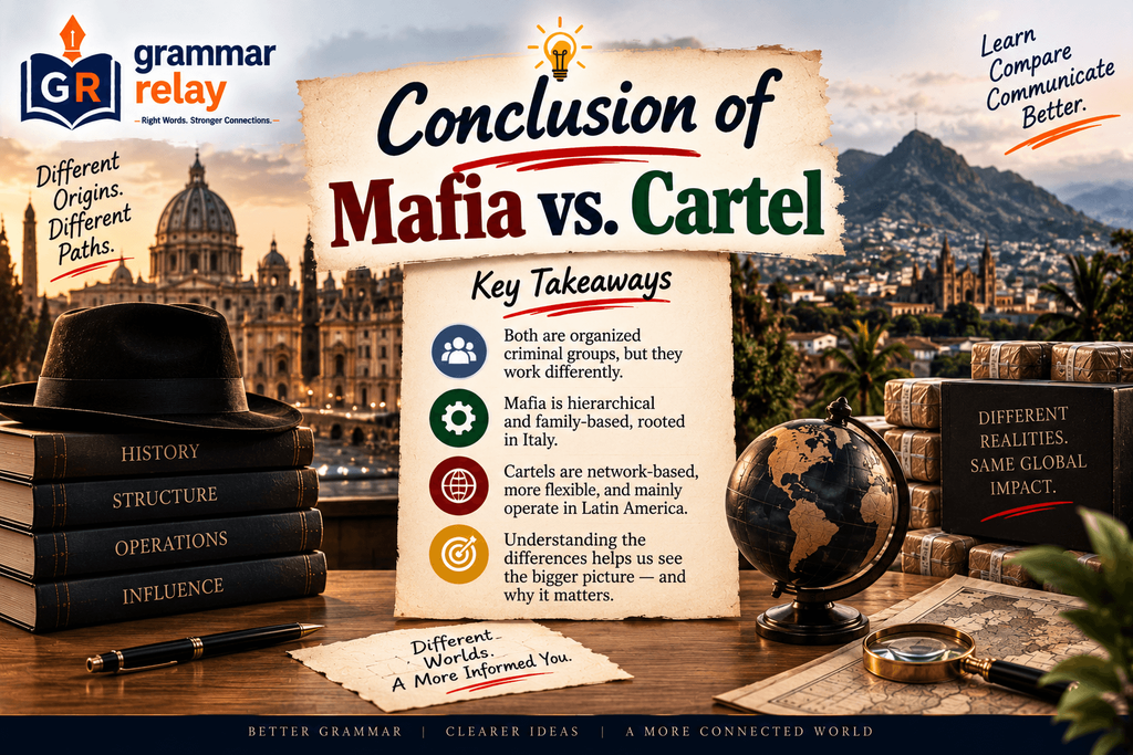 Conclusion of Mafia vs. Cartel