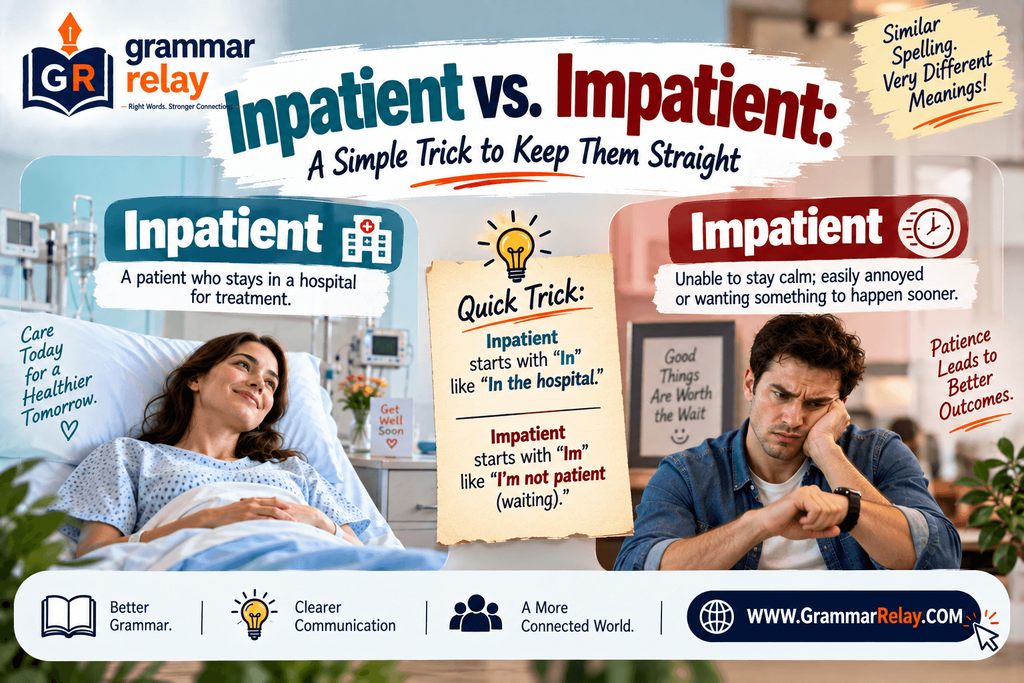 Inpatient vs. Impatient: A Simple Trick to Keep Them Straight